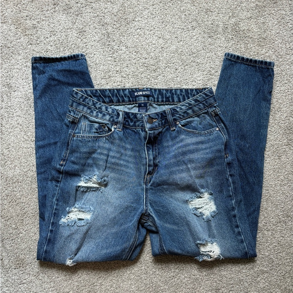 Blue Spice junior girls ripped jeans size 11​